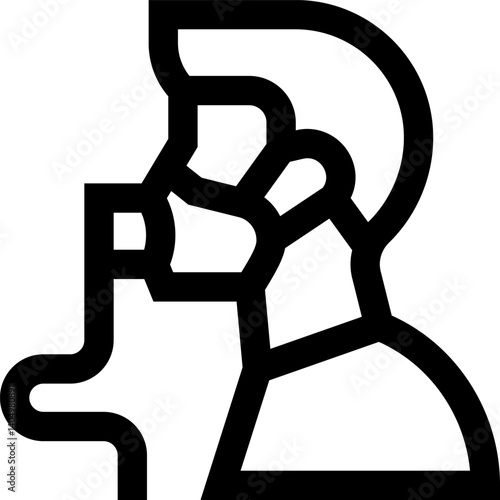 lack of air Illustration on a white background     