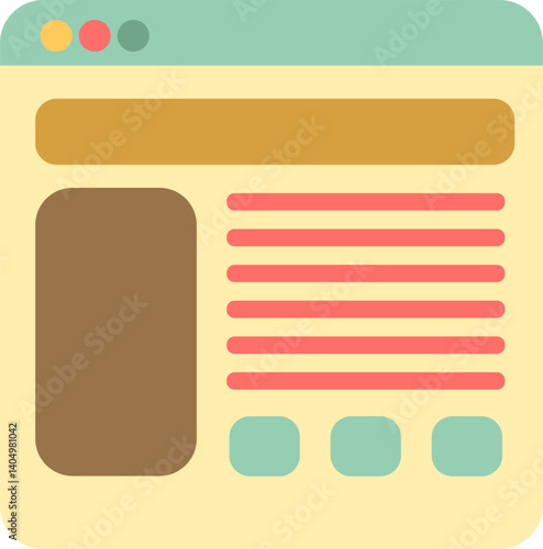 landing page (2) Illustration on a white background     