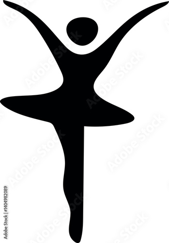 Dancing Women vector art illustration on white background