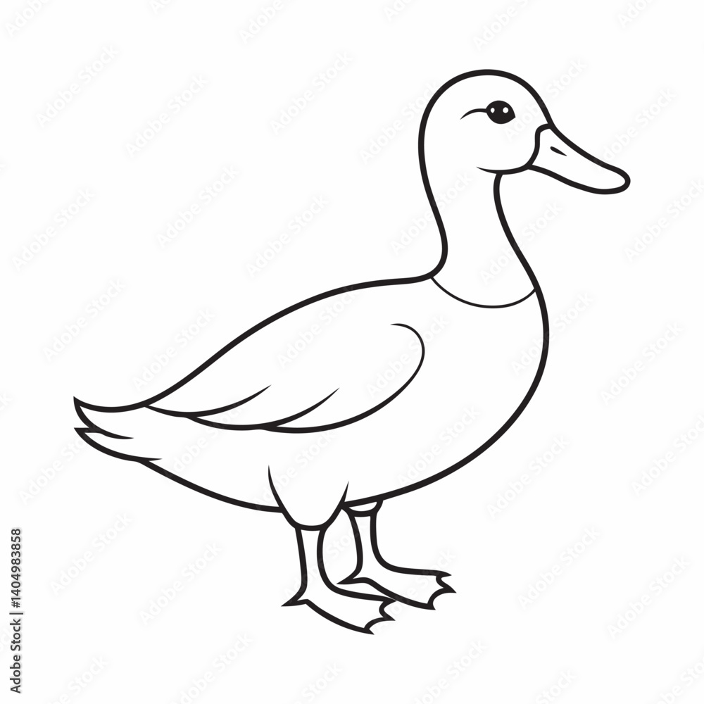 Obraz premium Mallard vector art illustration.