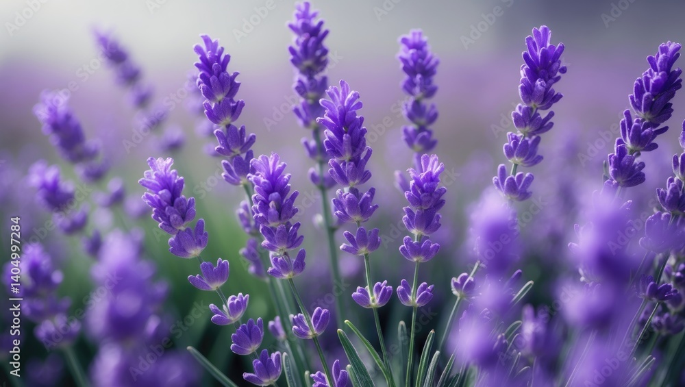 Naklejka premium Lavender blooms in the meadow