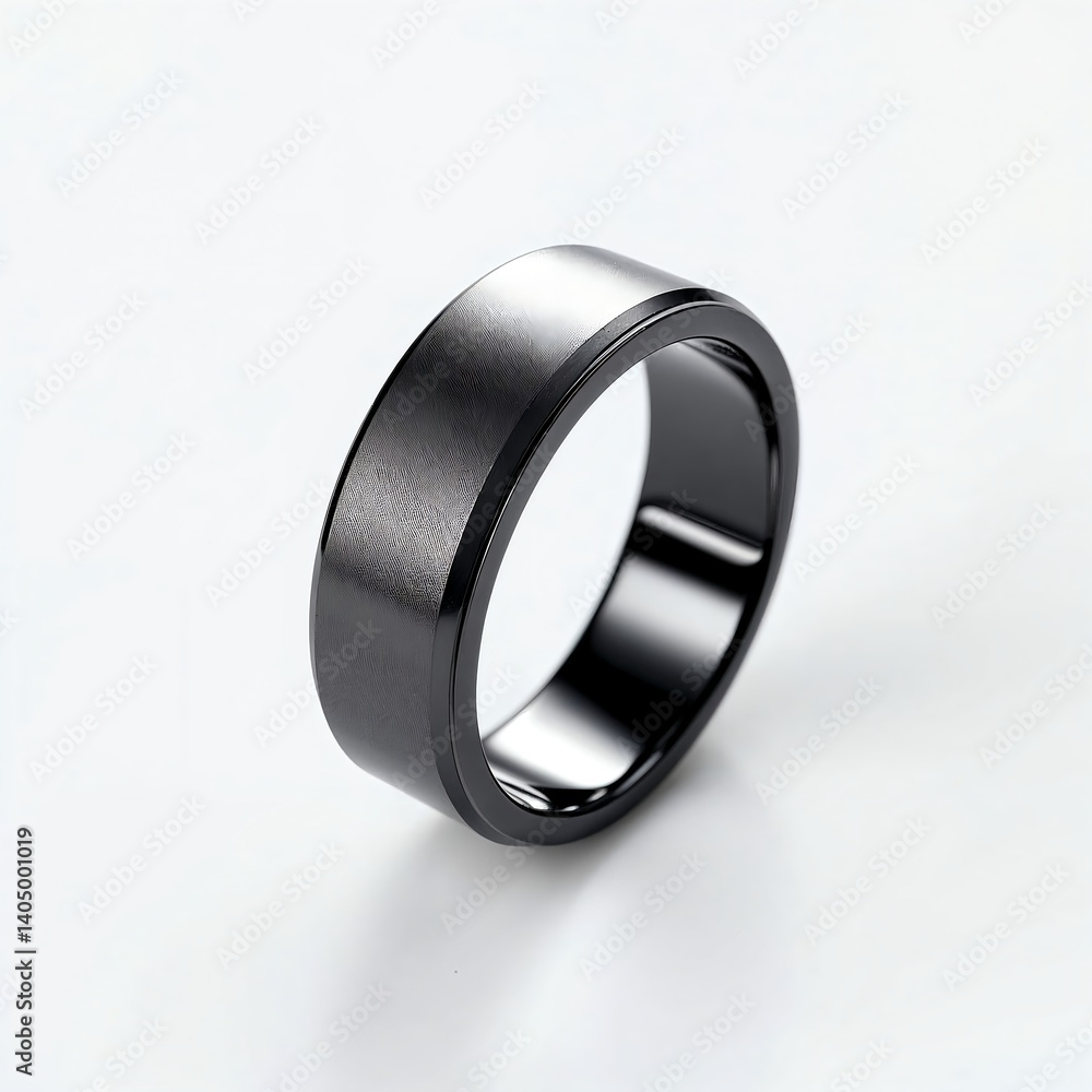 Smart ring in front of white background Smart ring in front of white background
