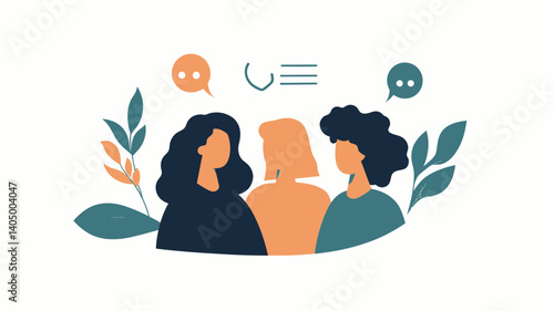 Contact Us Online Support Concept Vector Illustration with Team Communication, Customer Service, and Modern Abstract Design