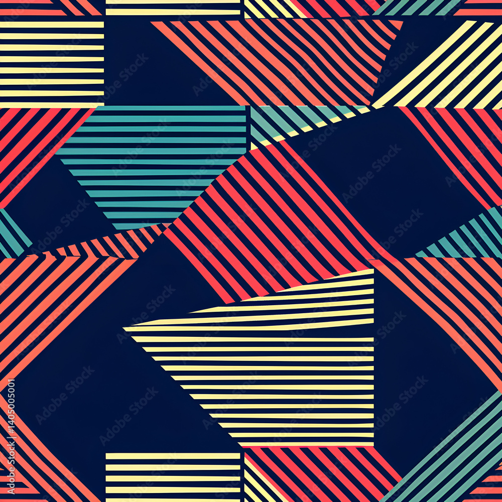 Geometric Striped Abstract Art. Modern Vector Background Geometric Striped Abstract Art. Modern Vector Background