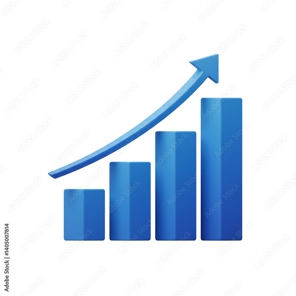 3D Upward Trend Bar Graph Business Growth Financial Success Investment Market Analysis Improvement 3D Upward Trend Bar Graph Business Growth Financial Success Investment Market Analysis Improvement