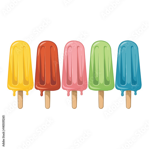 Exotic Tropical Popsicle Row