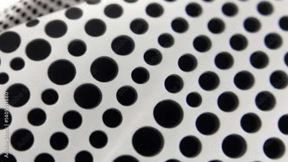 Abstract Wave Patterned Perforated Metal Abstract Wave Patterned Perforated Metal