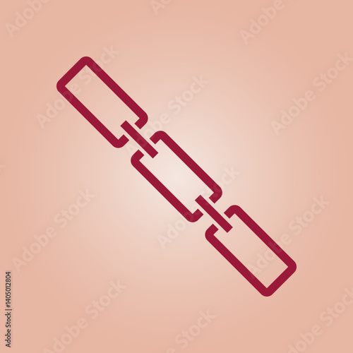 Link trendy icon gallant abstract vector illustration colorful artwork lovely design