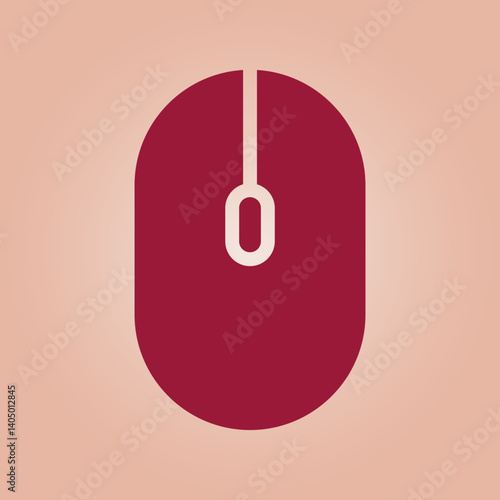Mouse trendy icon gallant abstract vector illustration colorful artwork lovely design