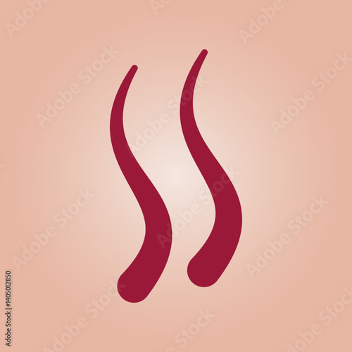 Hair trendy icon gallant abstract vector illustration colorful artwork lovely design