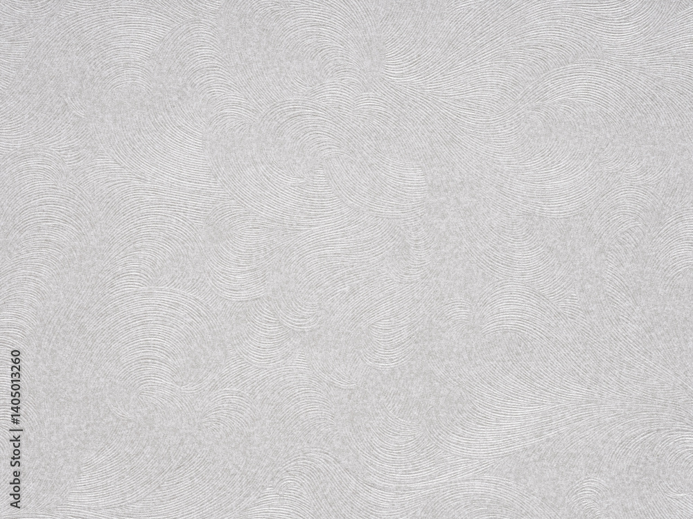 Swirling gray patterns dance across the paper, evoking a serene sense of rhythm and flow