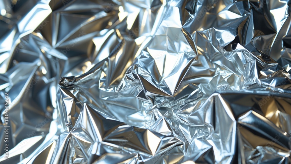Wrinkled aluminum foil
