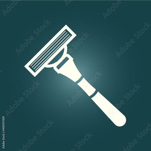 Shaver trendy icon noble abstract vector illustration colorful artwork lovely design