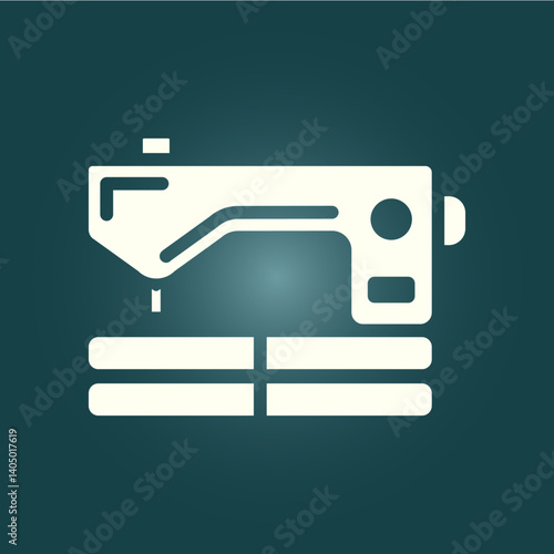 Sewing trendy icon noble abstract vector illustration colorful artwork lovely design