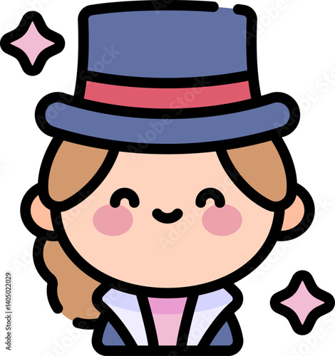 magician Illustration on a white background  
