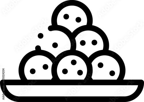 meatballs Illustration on a white background    