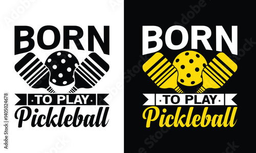 SportsTypography Pickleball Tshirt Design. Use for shirts, mugs, stickers, Cards, etc.