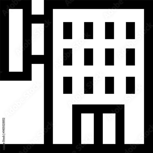 motel Illustration on a white background  