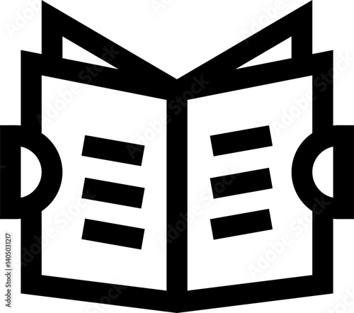 newspaper Illustration on a white background     