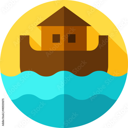 noahs ark Illustration on a white background     