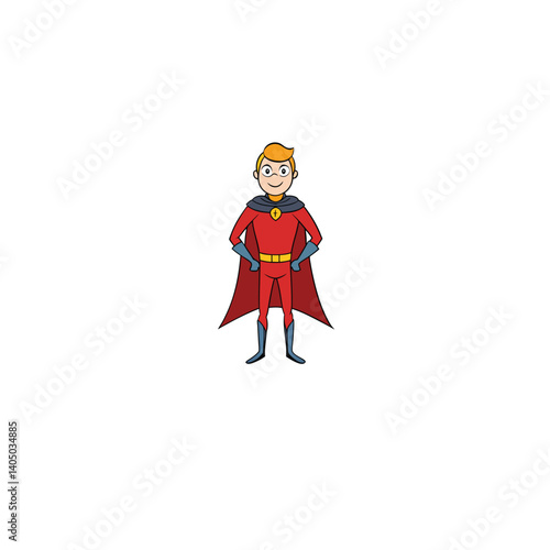 Cloak superhero on white background