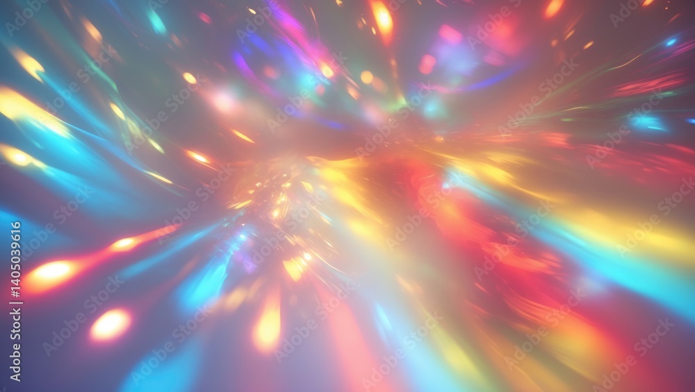 Fototapeta premium Hologram background in close-up with a blurred effect.