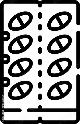 pills Illustration on a white background   