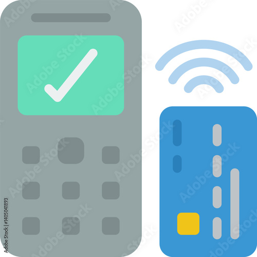 pos terminal Illustration on a white background     