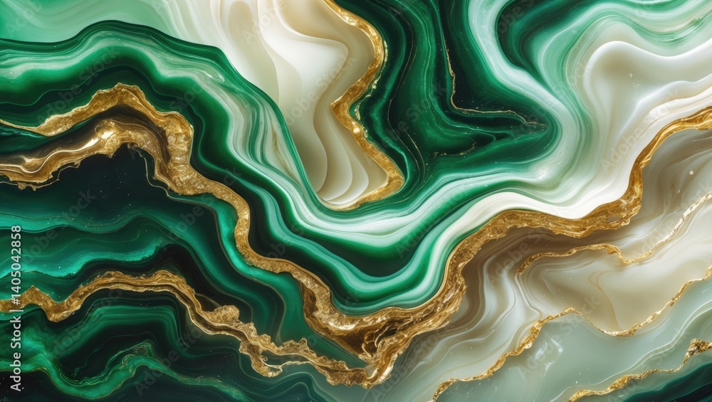 Obraz premium Abstract background with marble ink art