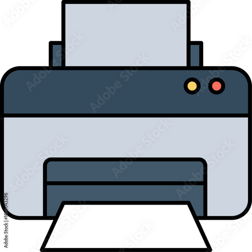 printer Illustration on a white background     