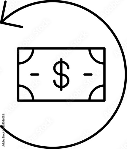 refund Illustration on a white background    