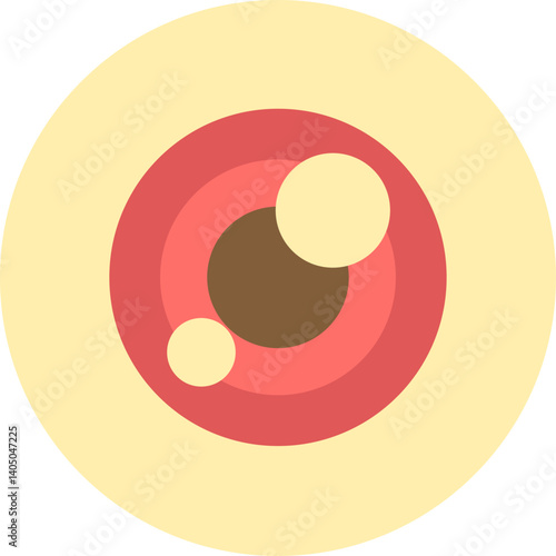retina Illustration on a white background  