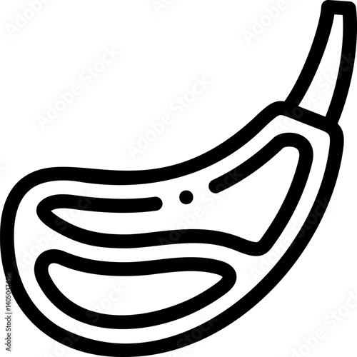 ribs Illustration on a white background  