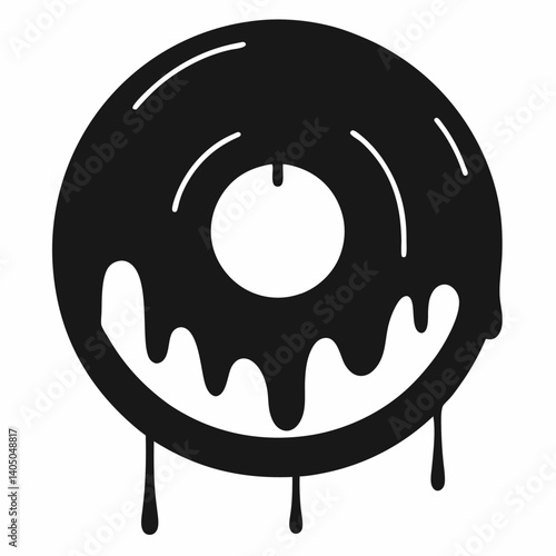 best donut  vector, for logo, black , Adobe Illustrator Artwork	