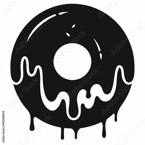 best donut  vector, for logo, black , Adobe Illustrator Artwork	
