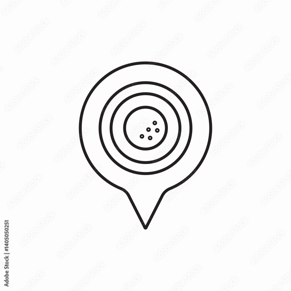 Location target point icon vector sign Location target point icon vector sign