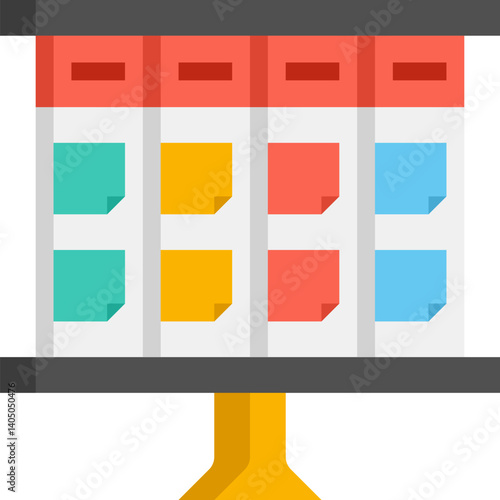 scrum Illustration on a white background     