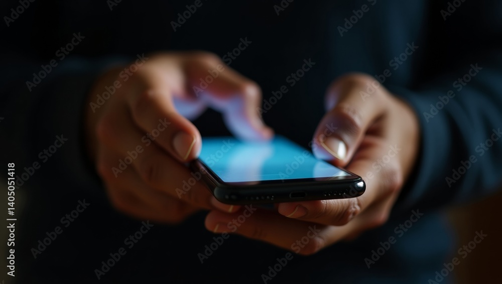 Close Up of Hands Holding a Smartphone Close Up of Hands Holding a Smartphone