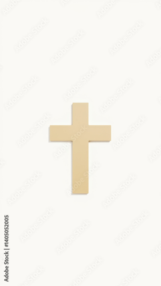 Obraz premium A simple Christian icon featuring a cross.