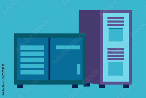 vector illustration of a modern building