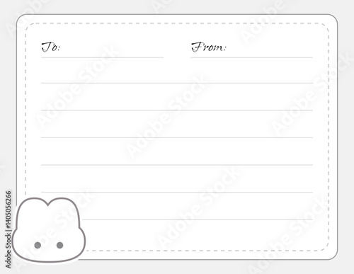 letter template gray grey white bunny icon start shining icon chibi cute adorable kawaii charming whimsical digital download vector