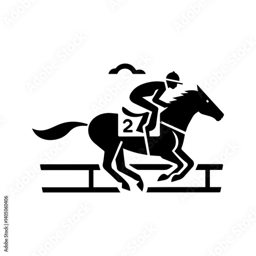 Kentucky Derby Horse Racing logo icon