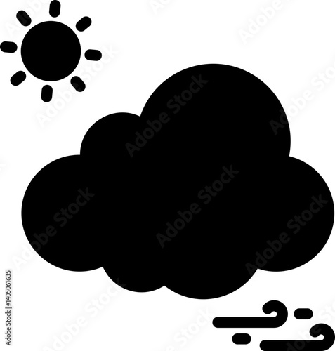 Wind Balloon Vector Icon Stock Illustration