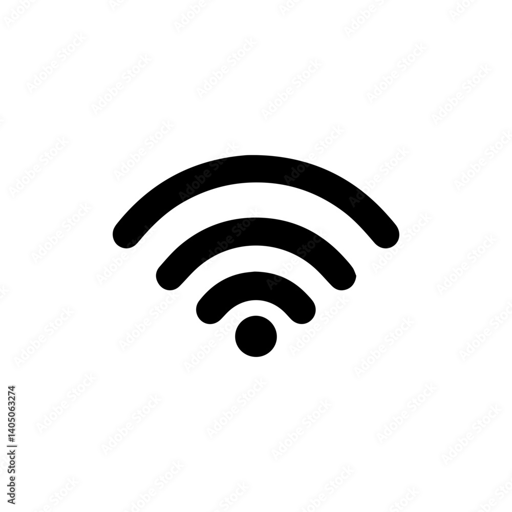 Wireless payment NFC WiFi network logo icon with transparent background Wireless payment NFC WiFi network logo icon with transparent background