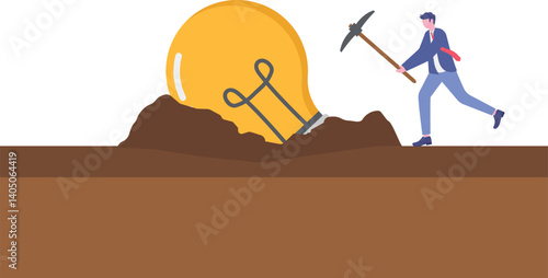 Social media illustration, business concept, web design

