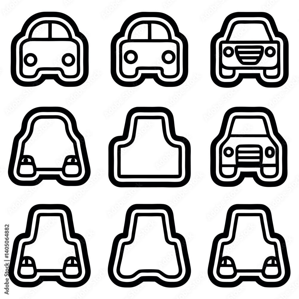 Fototapeta premium Car Floor Mat Designs and Variations