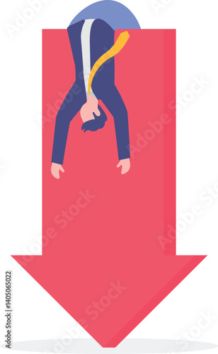 Social media illustration, business concept, web design

