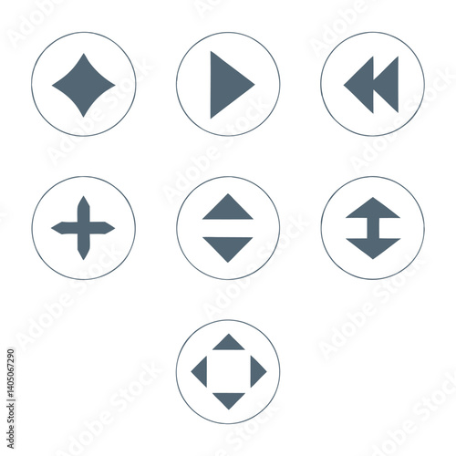 Minimal Arrow Icon Set Vector design.