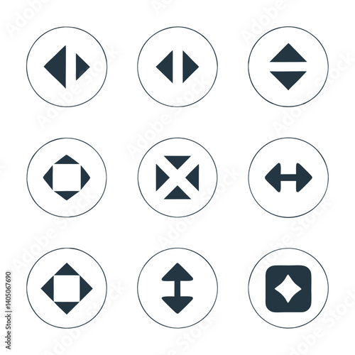 Minimal Arrow Icon Set Vector design.