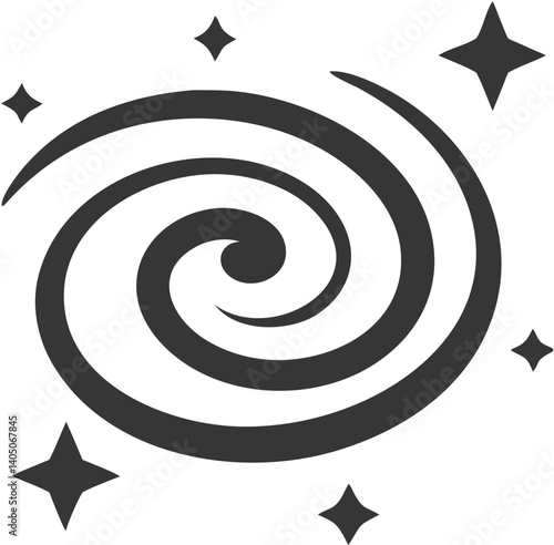 Mesmerizing Spiral Galaxy: Cosmic Star Burst, Nebula Whirl, Celestial Design, Universe Art, Galactic